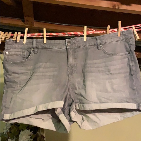 torrid Pants - Grey, Light Wash Denim Shorts